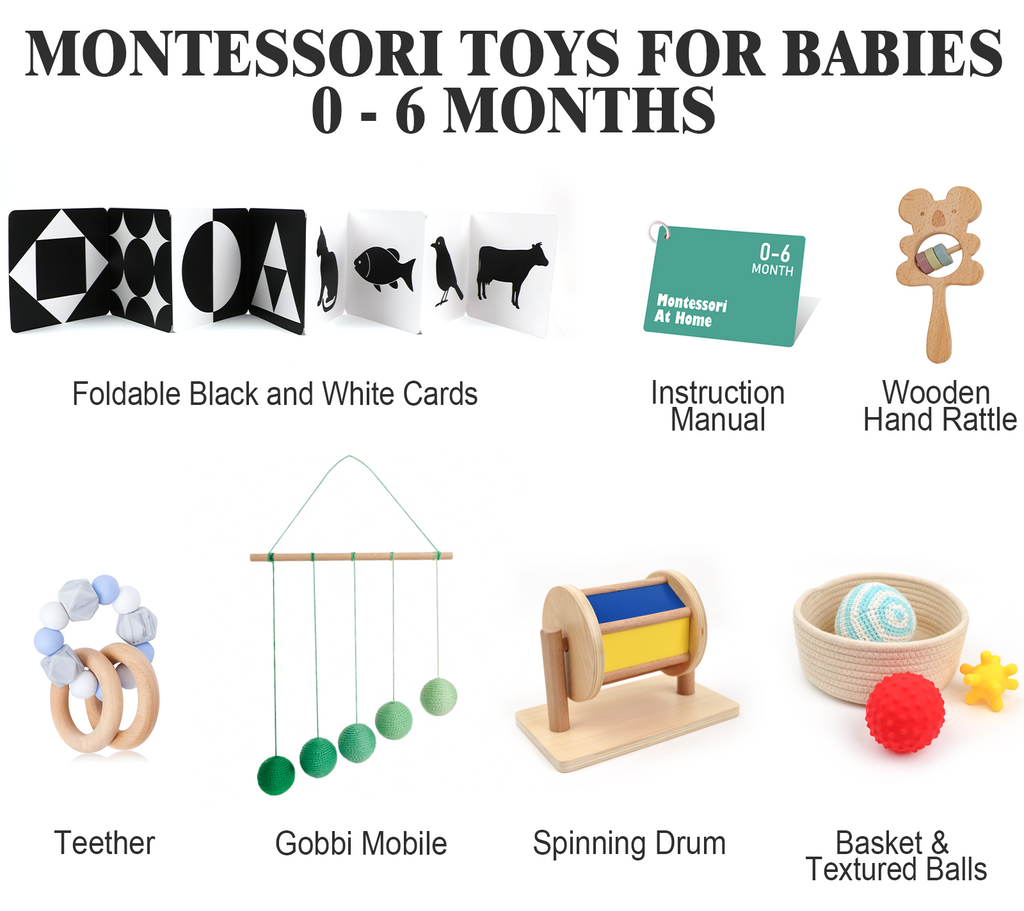 Montessori Educational Kit 0-6 mos.