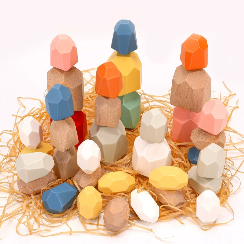 Montessori Building Stone Balance Game