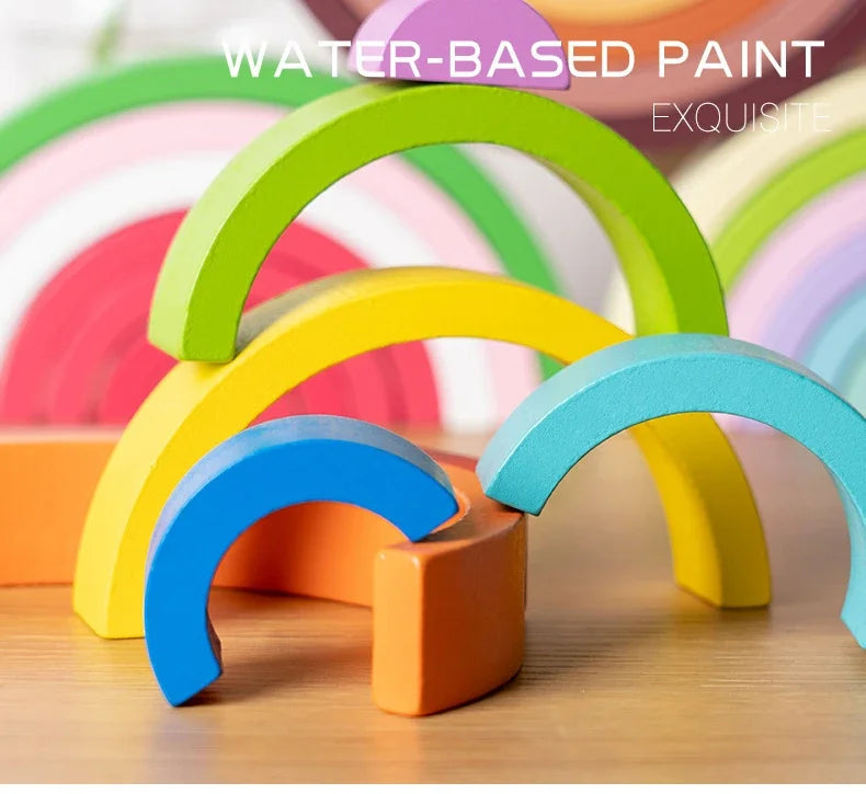 Montessori Stacking Rainbows