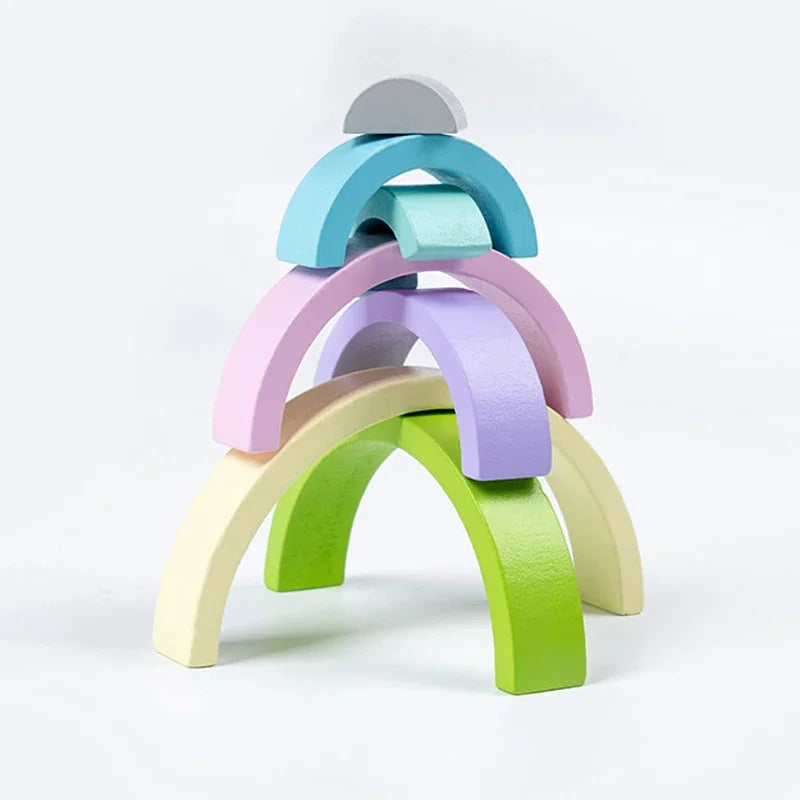 Montessori Stacking Rainbows