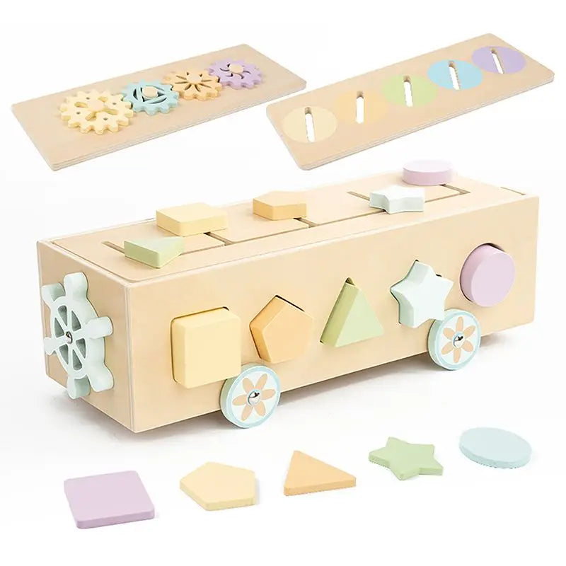 Montessori Wooden Color/ Shape/ Sorting Train