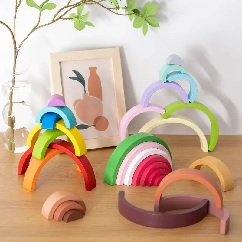 Montessori Stacking Rainbows