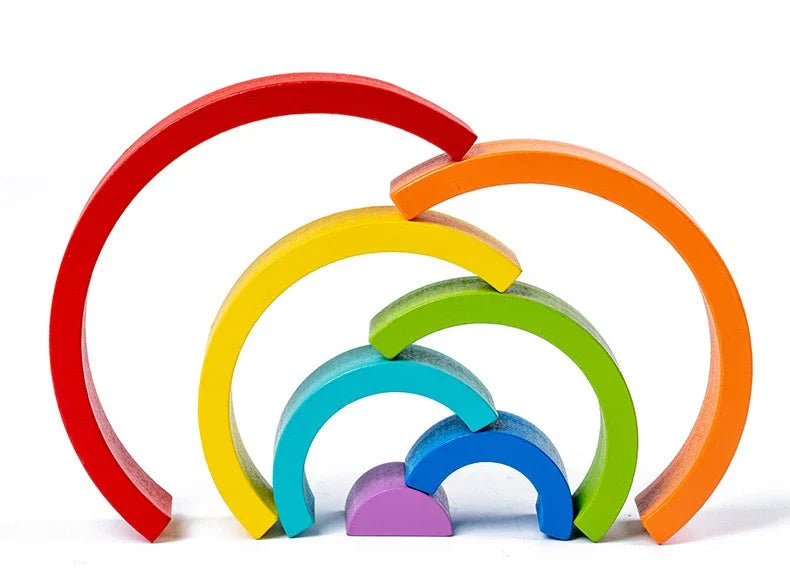 Montessori Stacking Rainbows