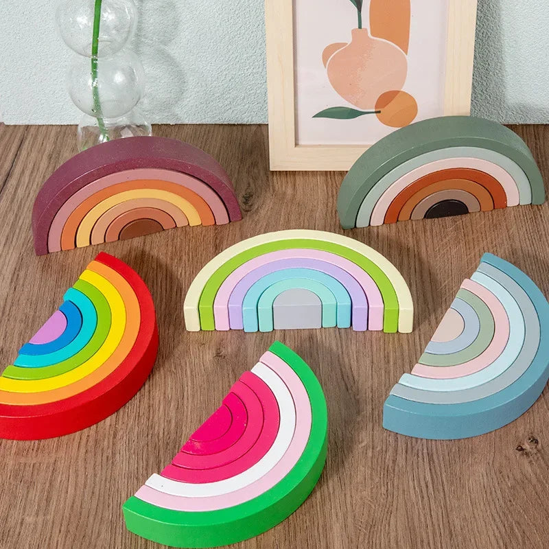 Montessori Stacking Rainbows